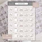 Sketch Reading Planner Sticker Sheet