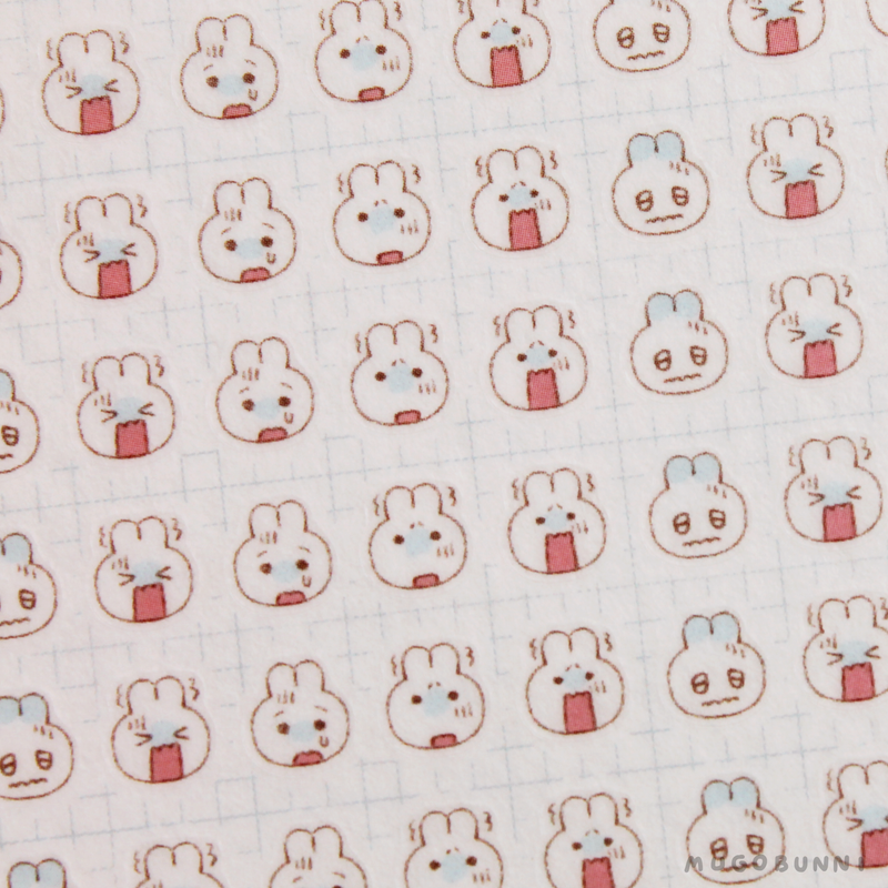 Bunmoji: Scared Sticker Sheet