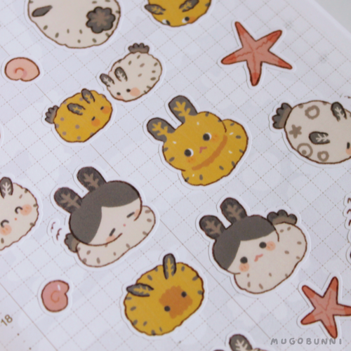 Sea Bunnies Sticker Sheet