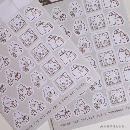 Sketch Shopping Planner Sticker Sheet