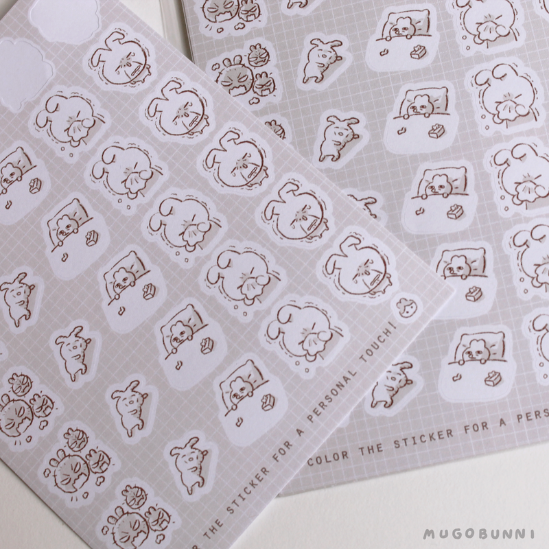 Sketch Sick Planner Sticker Sheet