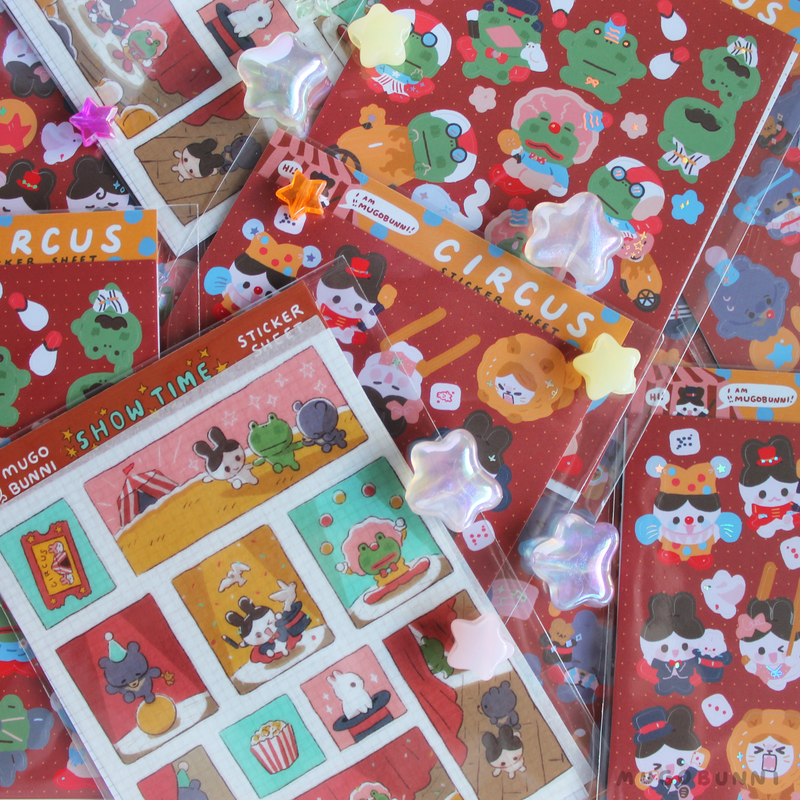 Circus Sticker Sheets