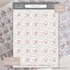 Sketch Toilet Planner Sticker Sheet