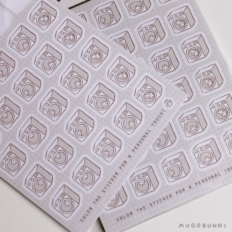 Sketch Washer Planner Sticker Sheet