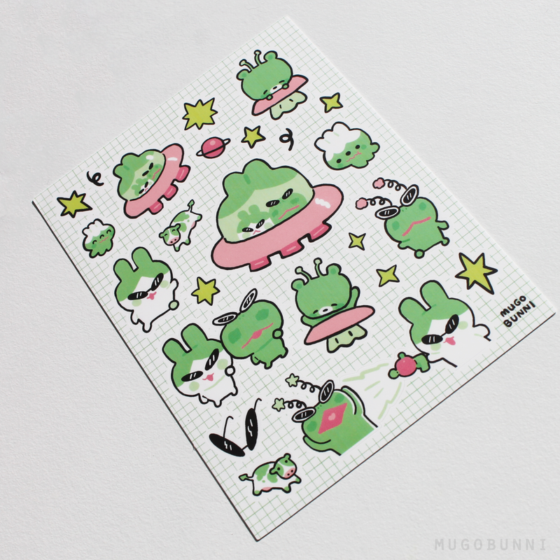 We Come In Peace Sticker Sheet