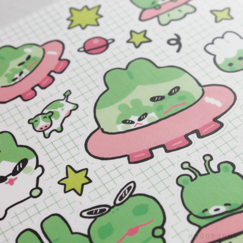We Come In Peace Sticker Sheet