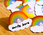Rainbow Bunny Sticker