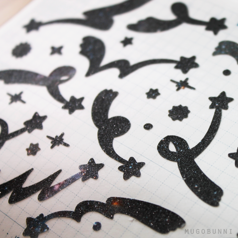 Glittery Stars Sticker Sheet