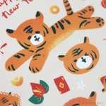 Happy Tiger New Years Sticker Sheet
