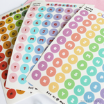 Alphabet Dot Sticker Sheet