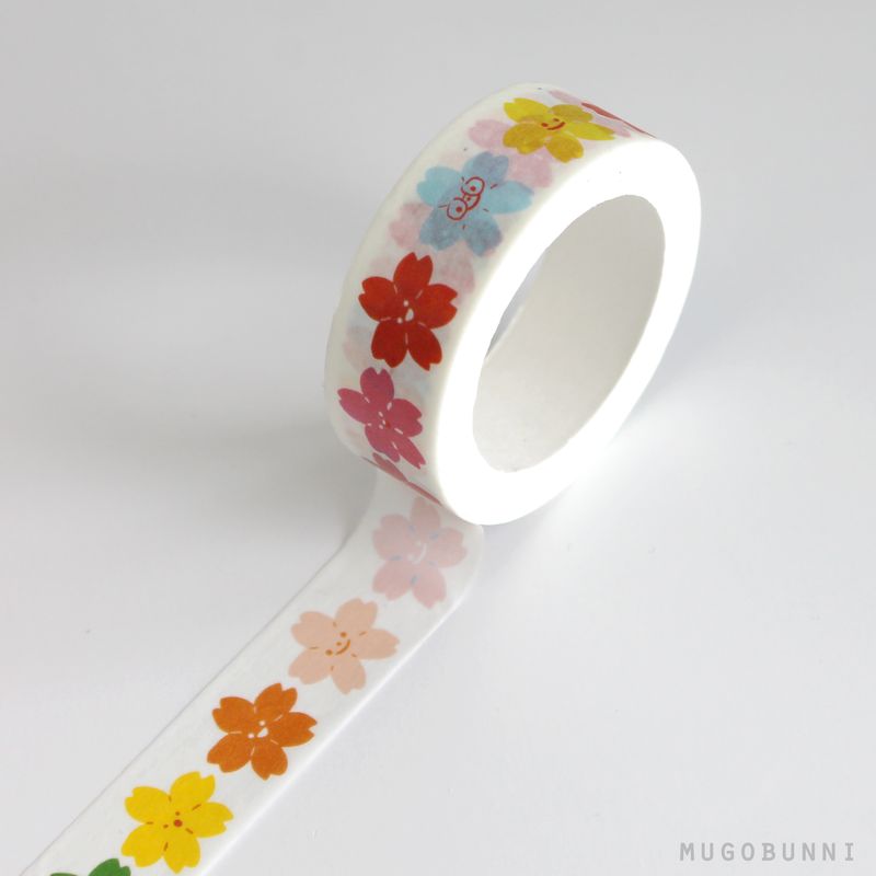 Rainbow Sakura Washi Tape