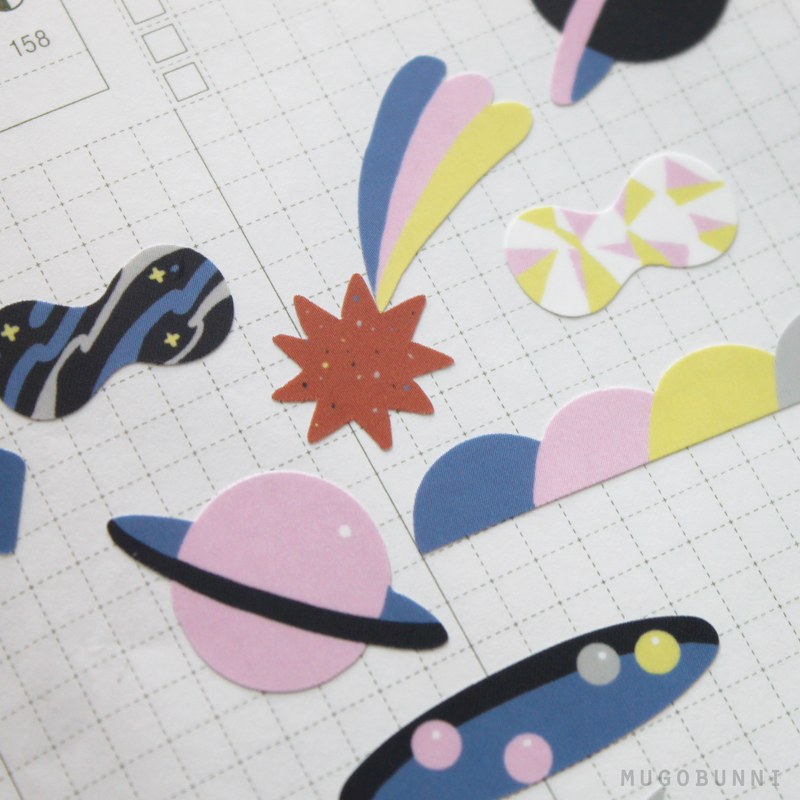 Space Shapes Sticker Sheet