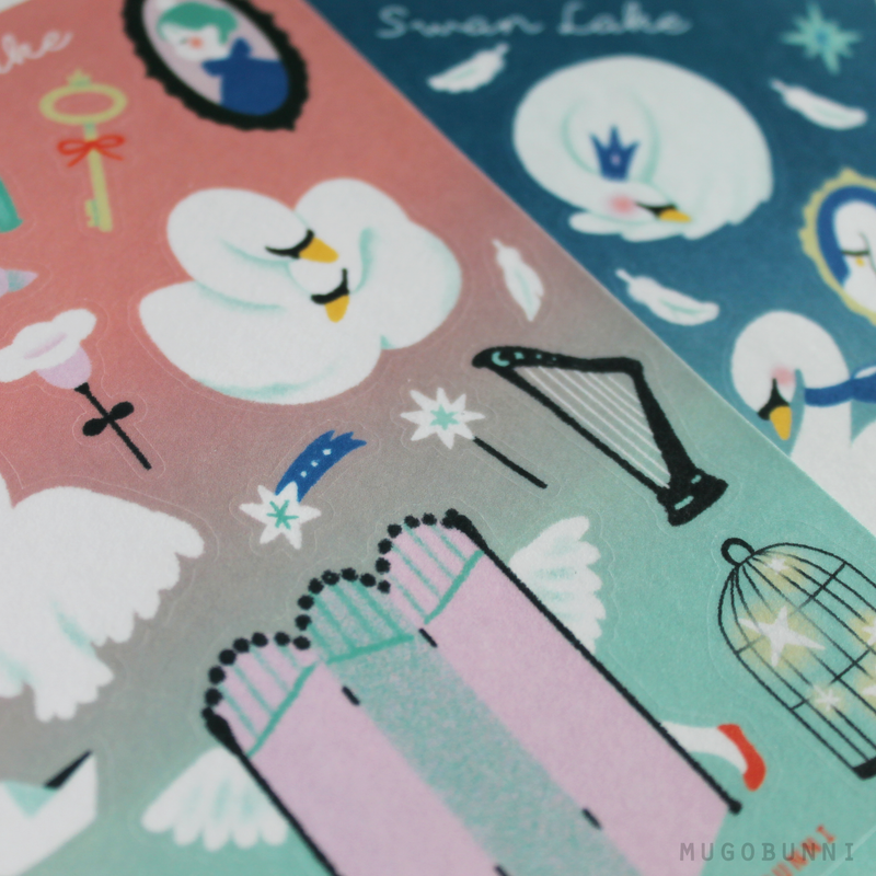 Swan Lake Inspired Summer Kim Sticker Sheet