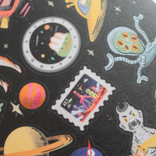 Vintage Space Sticker Sheet