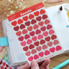 Washi Heart Deco Sticker Sheet