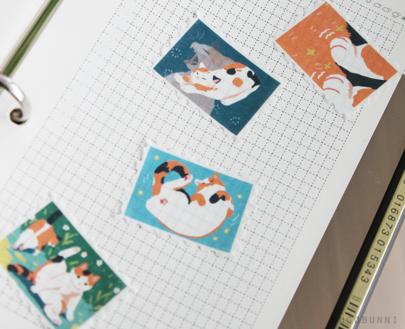 Calico Cat Stamp Washi tape