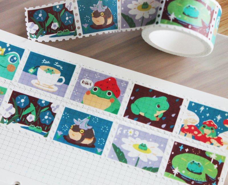 Froggy Frog Stamp Washi tape