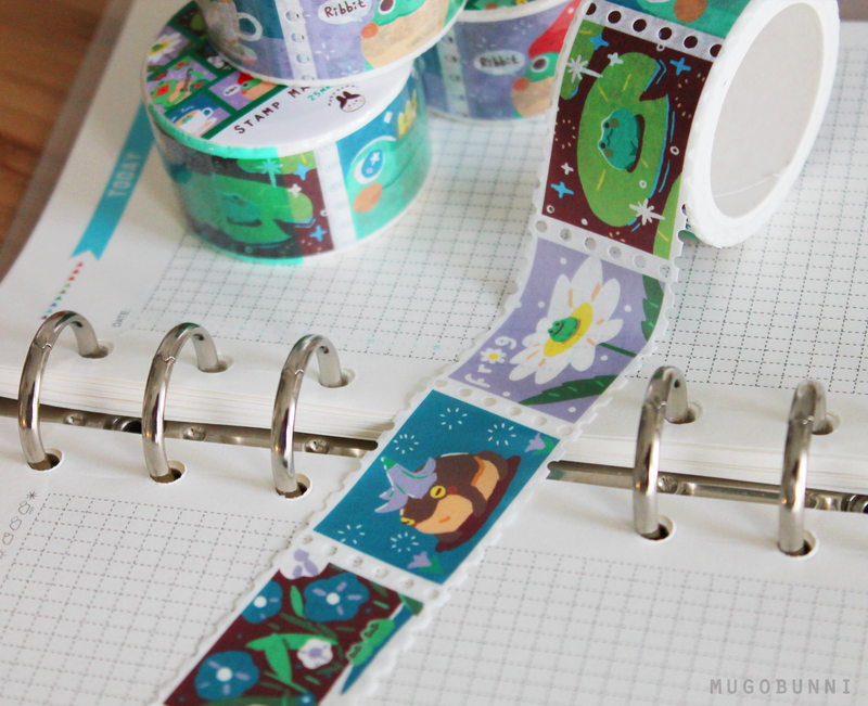 Froggy Frog Stamp Washi tape