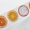 Fruits circular sticker washi roll