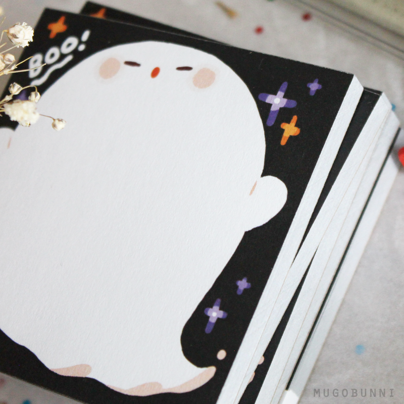 Boo! Marshmallow Ghost Memo Pad