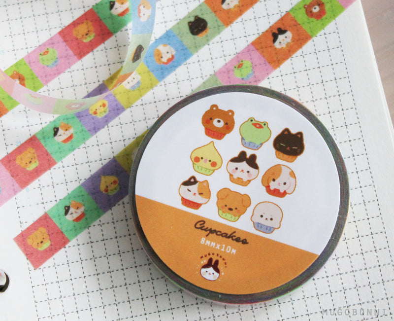 Animal Cupcakes Washi Tape