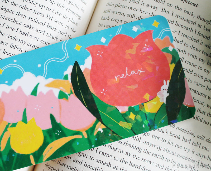 Tulip Bunny bookmark