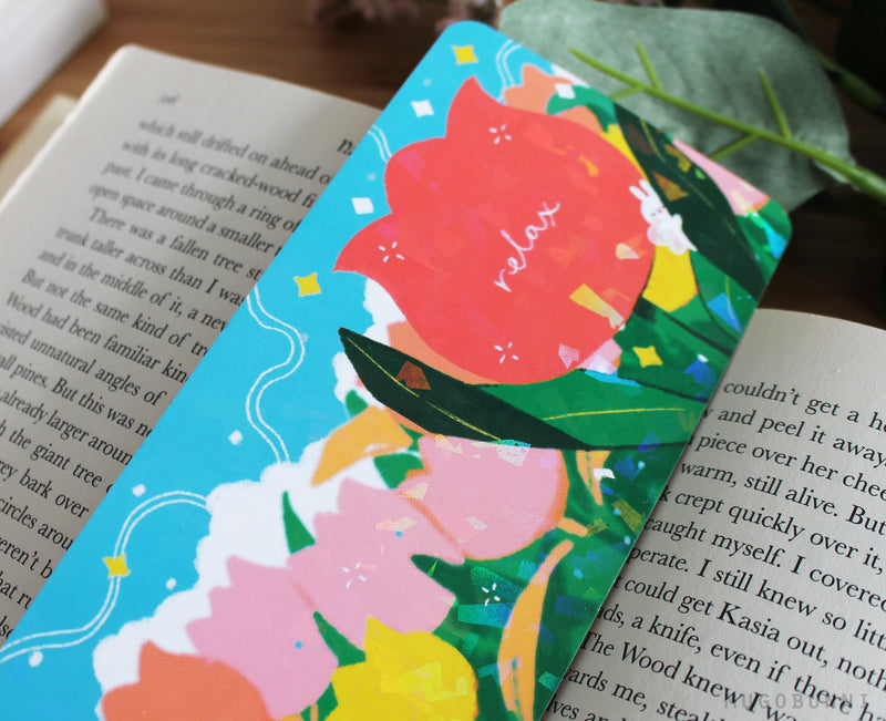Tulip Bunny bookmark