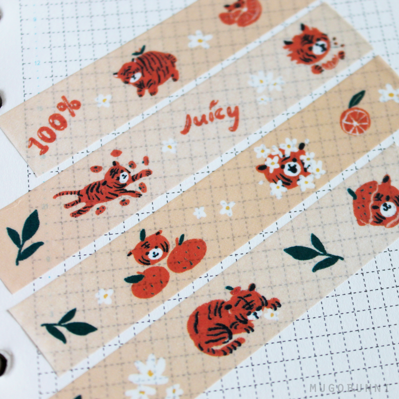 Orange Tiger Washi Tape