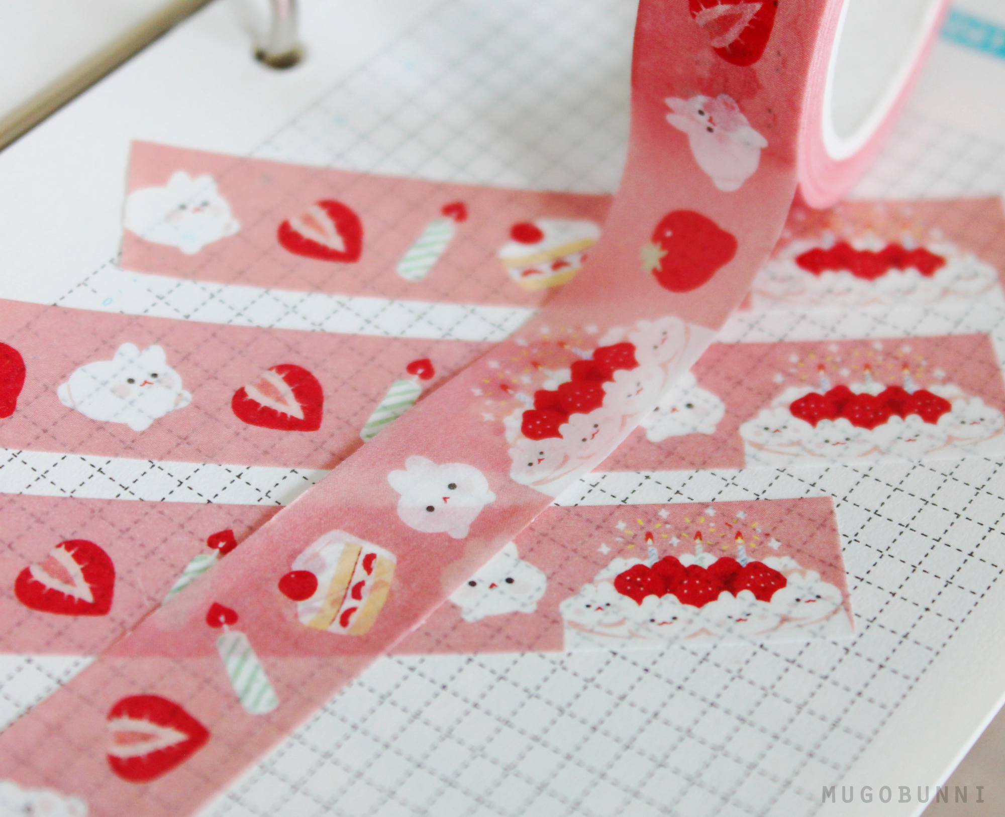 Strawberries Red Summer Fruit Washi Tape Set (#W061) – Planner Envy