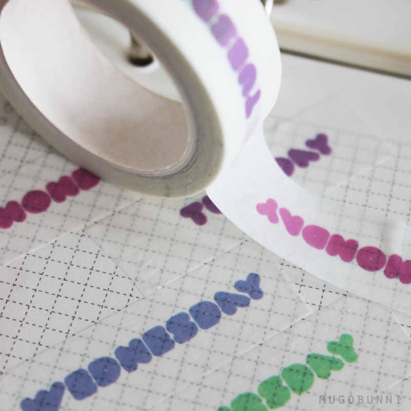 Days of the Week Color Fill Washi Tape