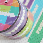 Days of the Week Color Block Washi Tape